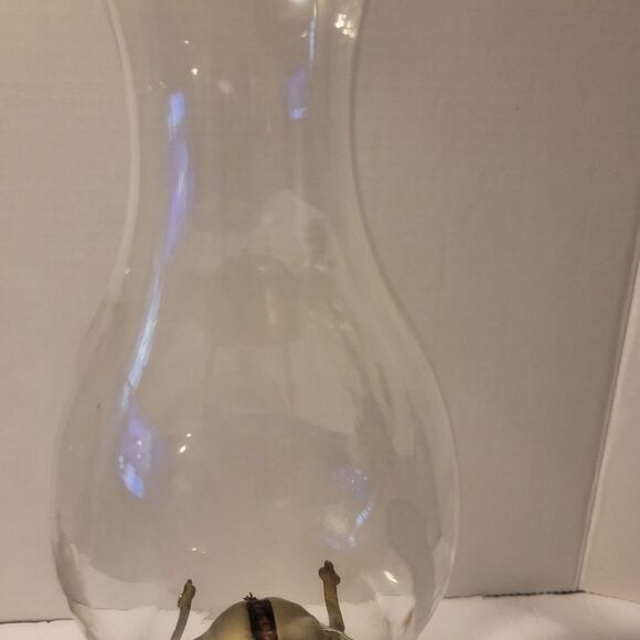 2 ANTIQUE VINTAGE LAMPLIGHT  FARM OIL LAMP COLLECTIBLES HOBNAIL GLASS Clear - Picture 6 of 10
